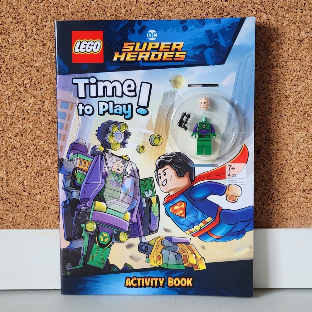 Brand-New Lego Lex Luthor Mini Figure + Activity Book DC Super Heroes Gift NWT